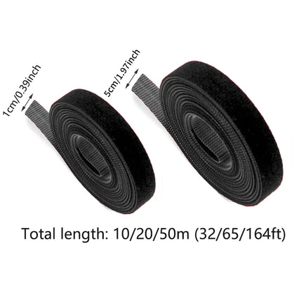 10/20/50M Hook&Loop Heavy Duty Strap Reusable Cable Ties Grip TV Tidy Organizer - 10M-20mm V528-VELCRO-CABLE-TIE-20-10M-610276