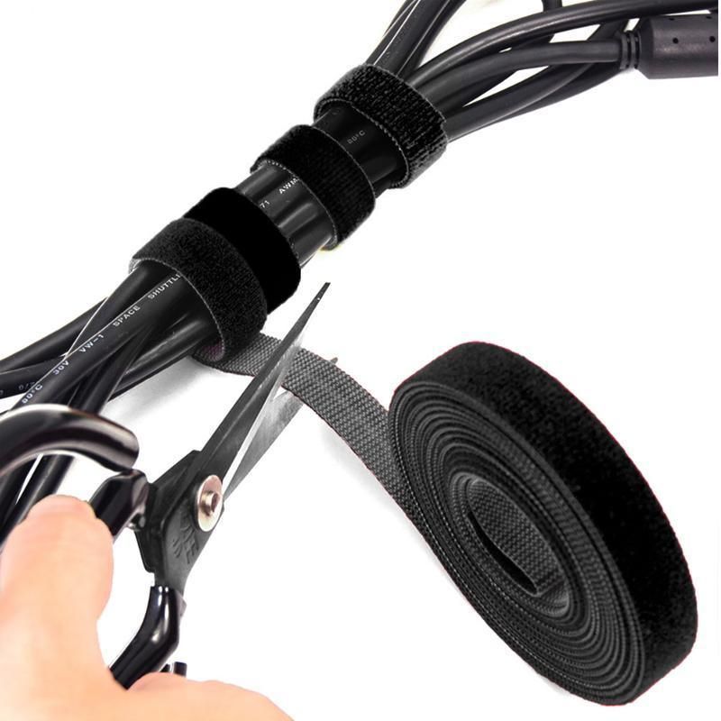 10/20/50M Hook&Loop Heavy Duty Strap Reusable Cable Ties Grip TV Tidy Organizer - 10M-20mm V528-VELCRO-CABLE-TIE-20-10M-610276