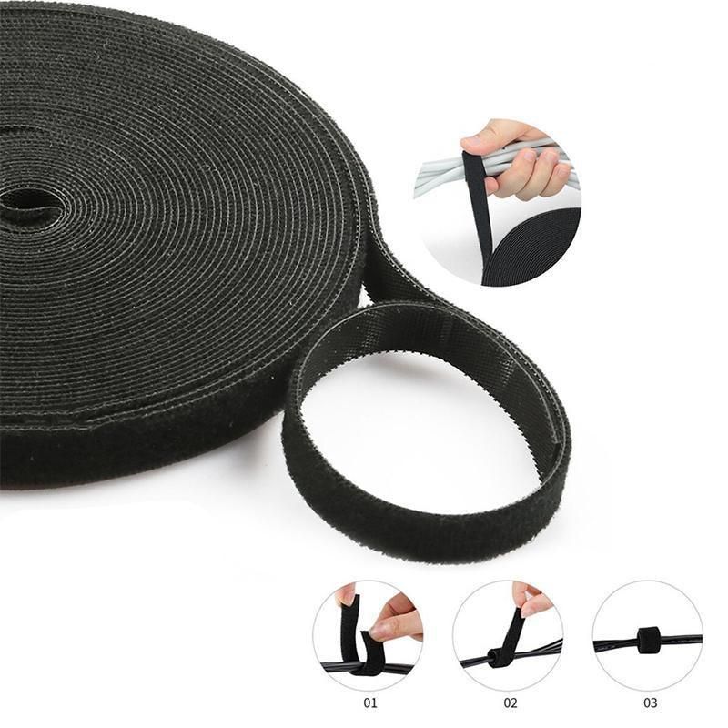 10/20/50M Hook&Loop Heavy Duty Strap Reusable Cable Ties Grip TV Tidy Organizer - 10M-20mm V528-VELCRO-CABLE-TIE-20-10M-610276
