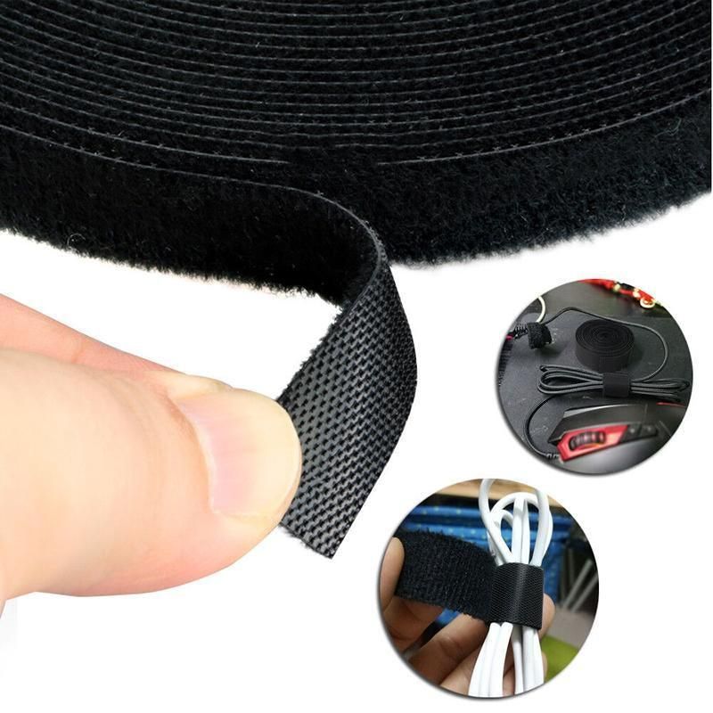 10/20/50M Hook&Loop Heavy Duty Strap Reusable Cable Ties Grip TV Tidy Organizer - 10M-20mm V528-VELCRO-CABLE-TIE-20-10M-610276