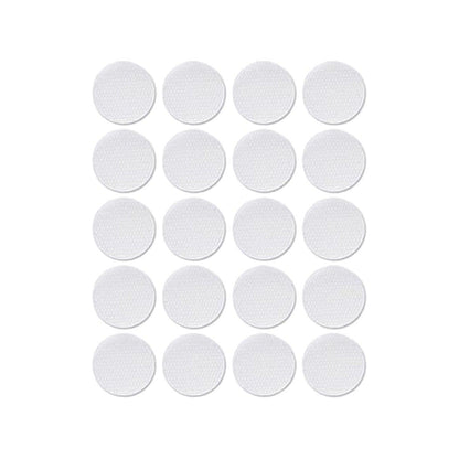 Strong Sticky Round Self Adhesive Dots DIY Bond Tape No Mark Fasteners - White 9 Pairs - 30mm V528-VELCRO-WHITE-9PAIRS-30MM-780878