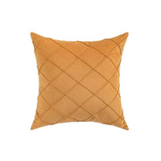 Velvet Cushion Cover Pleated Checked Plaid Plush Decorative Lounge Cushion Cover - Pink V528-VELVETCUSHIONCOVER-PINK-375392