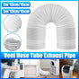 Portable Air Conditioner Exhaust Hose 13/15cm Extendable Vent Pipe PP Steel Wire - 2m x 13cm V528-VENT-PIPE-200-13-582458