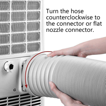 Portable Air Conditioner Exhaust Hose 13/15cm Extendable Vent Pipe PP Steel Wire - 2m x 13cm V528-VENT-PIPE-200-13-582458