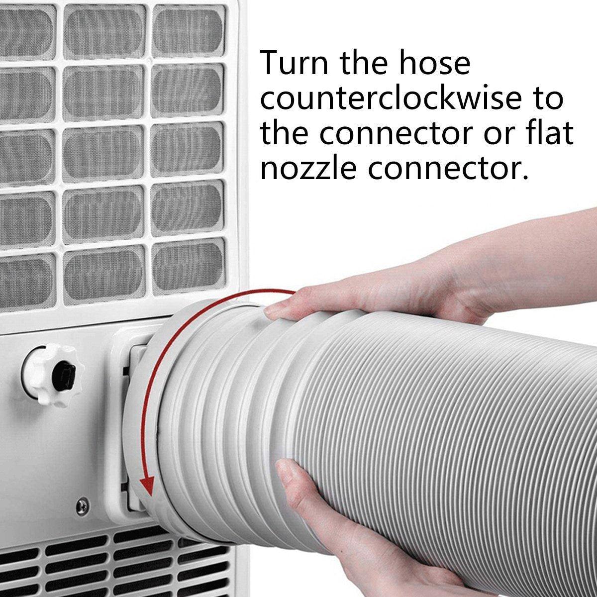 Portable Air Conditioner Exhaust Hose 13/15cm Extendable Vent Pipe PP Steel Wire - 2m x 15cm