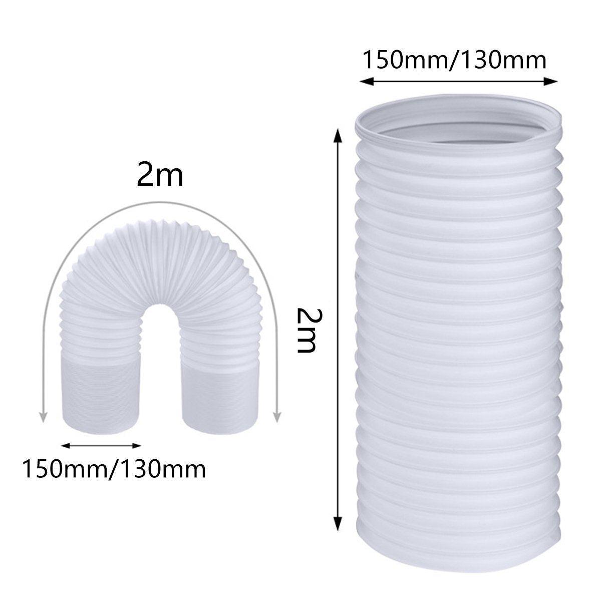 Portable Air Conditioner Exhaust Hose 13/15cm Extendable Vent Pipe PP Steel Wire - 3m x 13cm V528-VENT-PIPE-300-13-343984