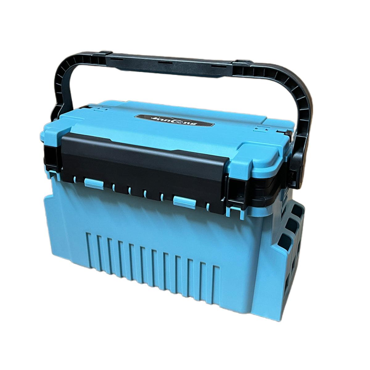 Multifunctional Fishing Tackle Box Portable Gear Storage Case Organizer Tool Box - Blue V528-VERSATILE-FISHING-BOX-BU-668942