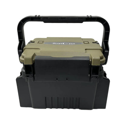Multifunctional Fishing Tackle Box Portable Gear Storage Case Organizer Tool Box - Green V528-VERSATILE-FISHING-BOX-GN-266068