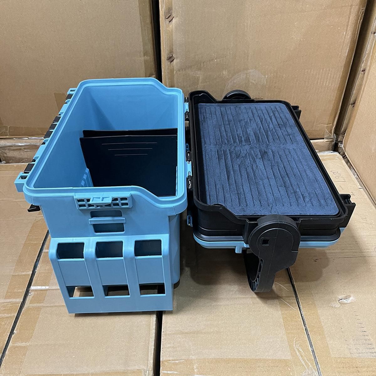 Multifunctional Fishing Tackle Box Portable Gear Storage Case Organizer Tool Box - Green V528-VERSATILE-FISHING-BOX-GN-266068
