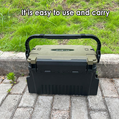 Multifunctional Fishing Tackle Box Portable Gear Storage Case Organizer Tool Box - Green V528-VERSATILE-FISHING-BOX-GN-266068