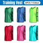 6X Sports Training Bibs Soccer Vests Group Team Bibs Basketball Cricket Football - Pink-L V528-VEST-L-PINK-754900