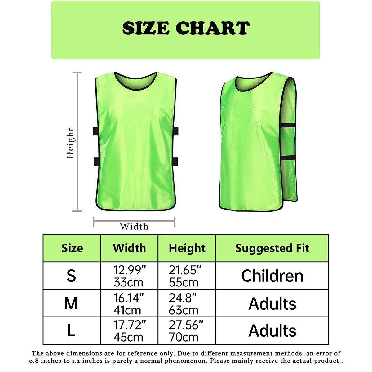 6X Sports Training Bibs Soccer Vests Group Team Bibs Basketball Cricket Football - Pink-L V528-VEST-L-PINK-754900
