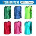 6X Sports Training Bibs Soccer Vests Group Team Bibs Basketball Cricket Football - Dark Blue-M V528-VEST-M-DARK-BLUE-253300