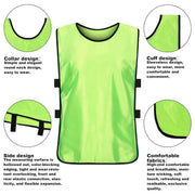 6X Sports Training Bibs Soccer Vests Group Team Bibs Basketball Cricket Football - Dark Blue-M V528-VEST-M-DARK-BLUE-253300