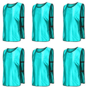 6X Sports Training Bibs Soccer Vests Group Team Bibs Basketball Cricket Football - Red-M V528-VEST-M-RED-342284