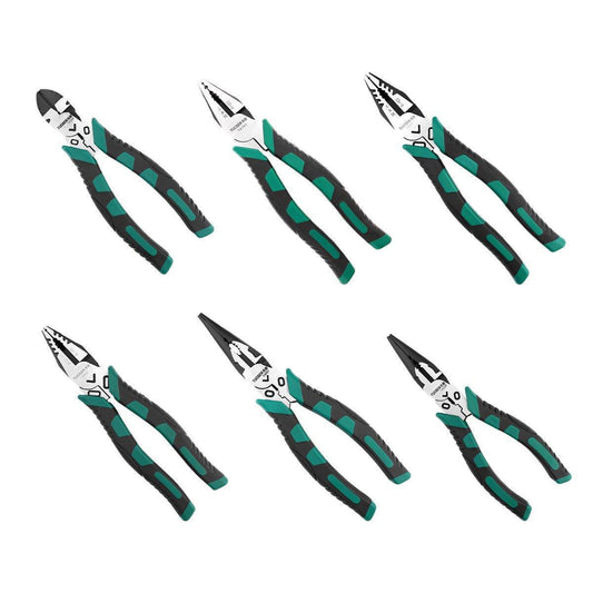 Labor-Saving Multi-Functional Tiger Pliers Flat Needle-Nose Diagonal Wire Pliers - Nose pliers-6inch V528-VICE-14339-357778