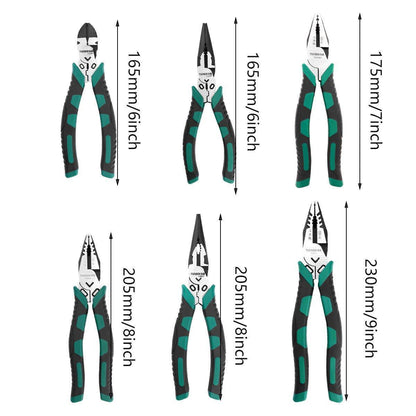 Labor-Saving Multi-Functional Tiger Pliers Flat Needle-Nose Diagonal Wire Pliers - Wire cutters-7inch V528-VICE-16791-416520