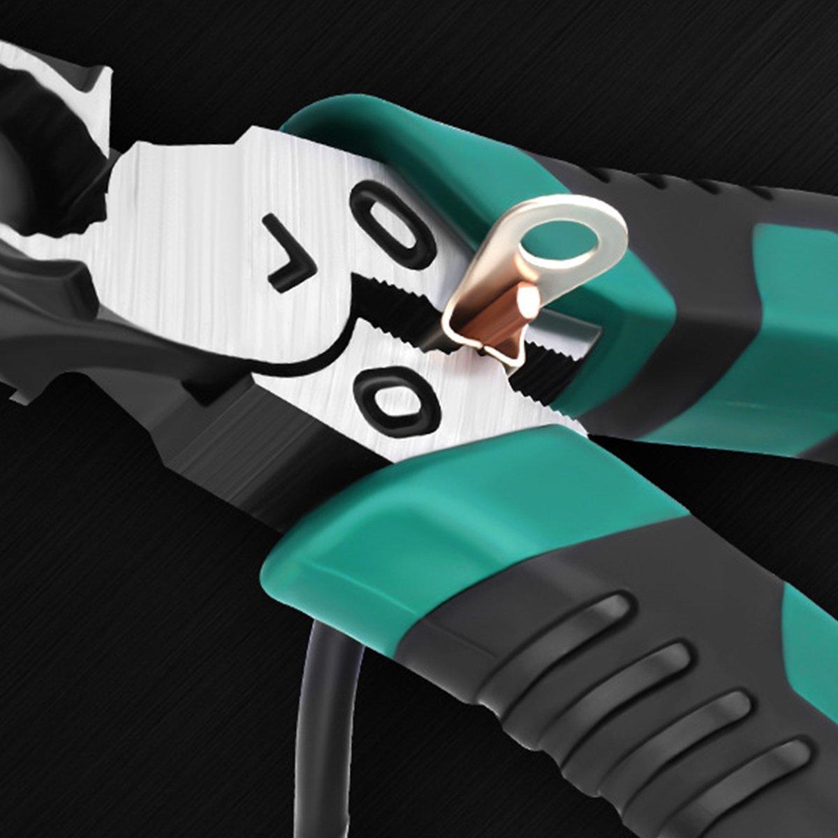 Labor-Saving Multi-Functional Tiger Pliers Flat Needle-Nose Diagonal Wire Pliers - Wire cutters-7inch V528-VICE-16791-416520
