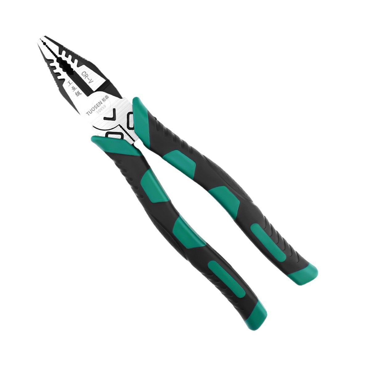 Labor-Saving Multi-Functional Tiger Pliers Flat Needle-Nose Diagonal Wire Pliers - Wire cutters-7inch V528-VICE-16791-416520