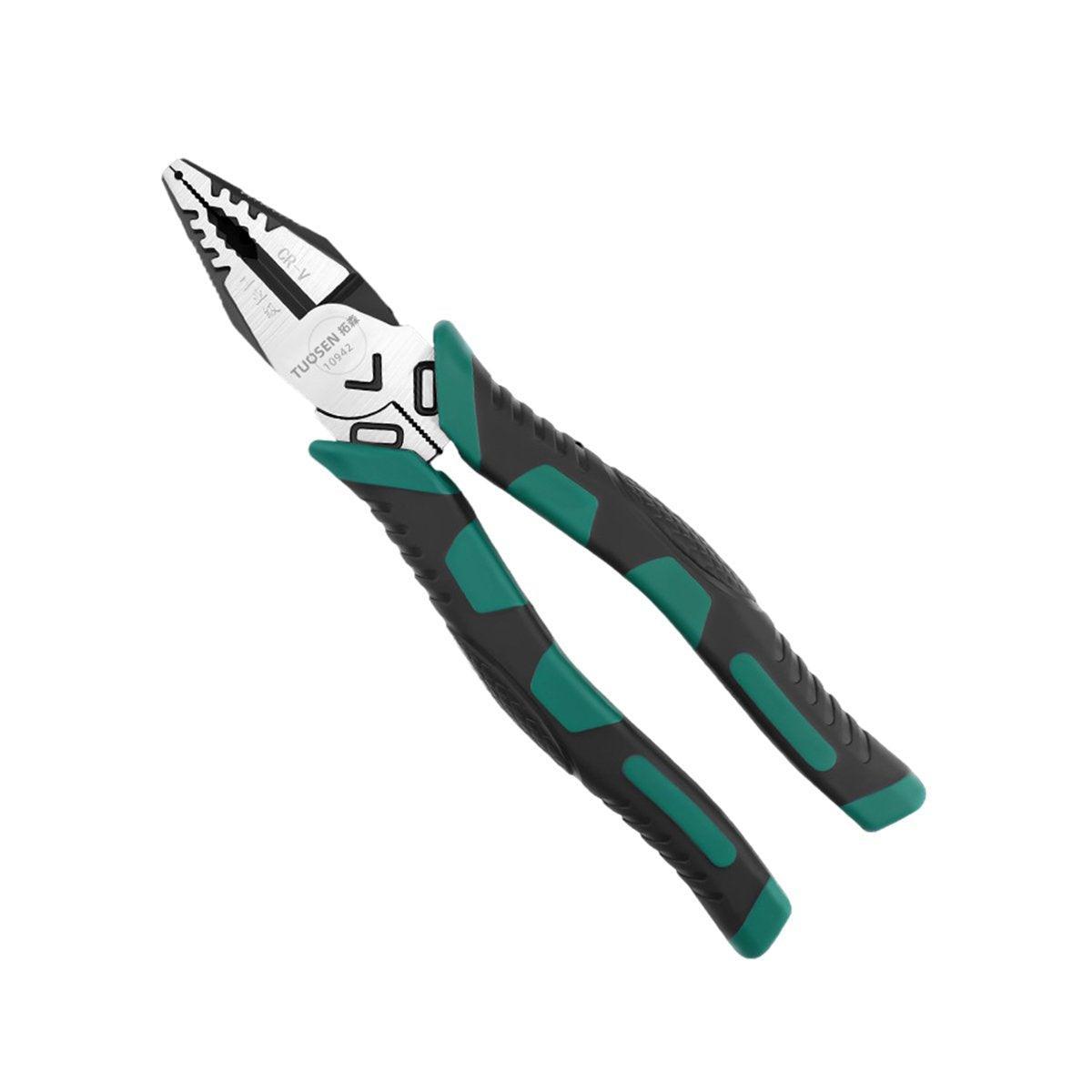 Labor-Saving Multi-Functional Tiger Pliers Flat Needle-Nose Diagonal Wire Pliers - Nose pliers-8inch V528-VICE-16807-881736