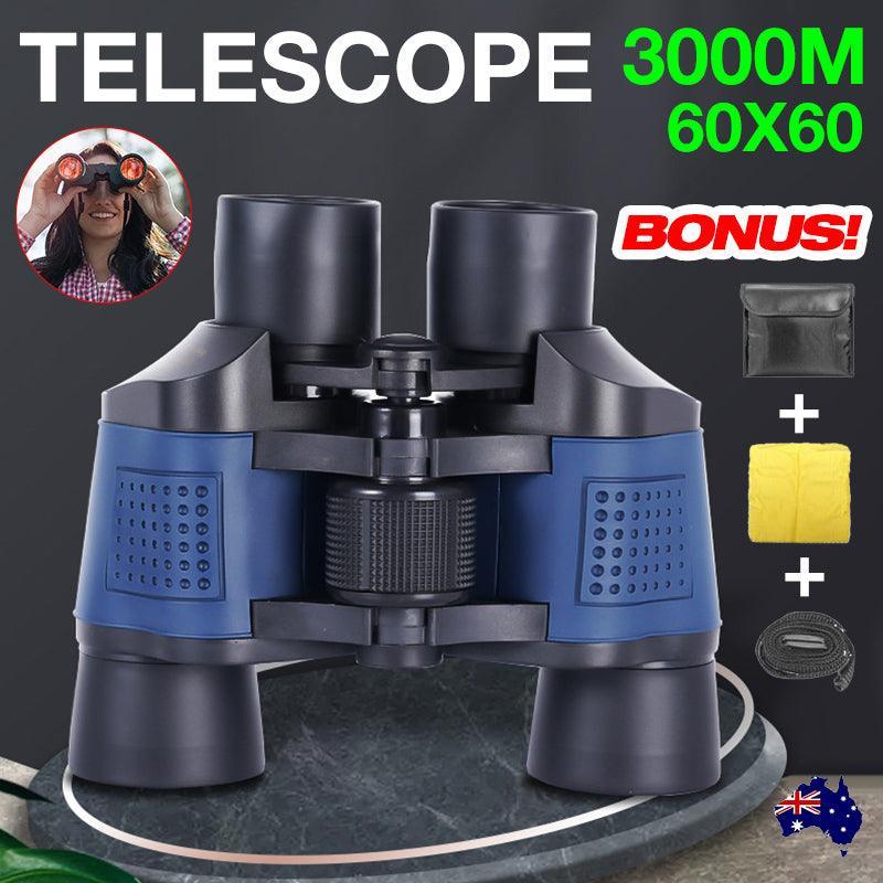 60X60 Day/Night Vision Binoculars Telescope 3000M Waterproof Outdoor Travel V528-VISIONBINOCULAR-991002