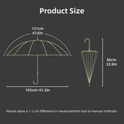 Large 16 Bone Automatic Umbrella Unisex Long Handle Dual Use Rain Sun Umbrella - Purple V528-W-UMBRELLA-PURPLE-844968