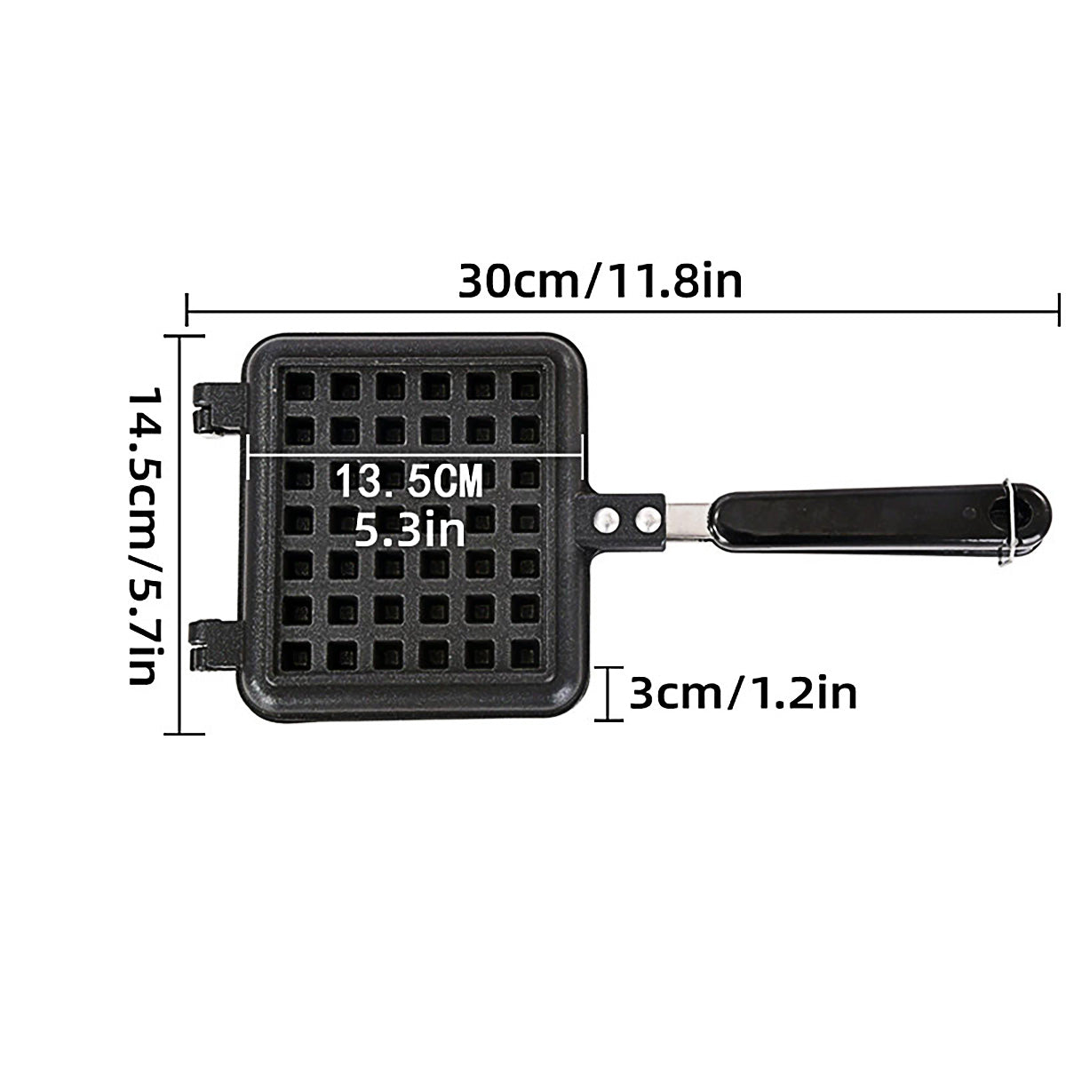 Waffle Pan Mould DIY Cake Baking Tool Lattice Muffin Mold Tray for Kitchen Oven V528-WAFFLE-IRON-999174