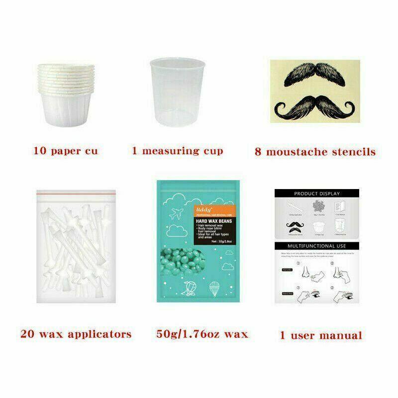 Nose Ear Hair Removal Wax Kit Sticks Easy Mens Nasal Waxing Remover Strips V528-WAINGREMOVERSTRIPS-831408