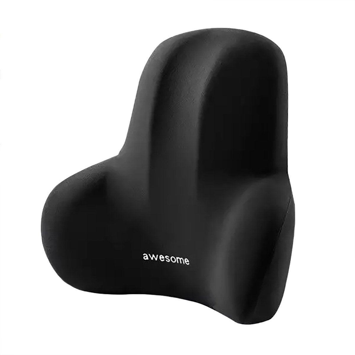 Office Chair Back Support Lumbar Cushion Seat Memory Foam Lumbar Pillow Comfort - Grey V528-WAIST-GREY-698644