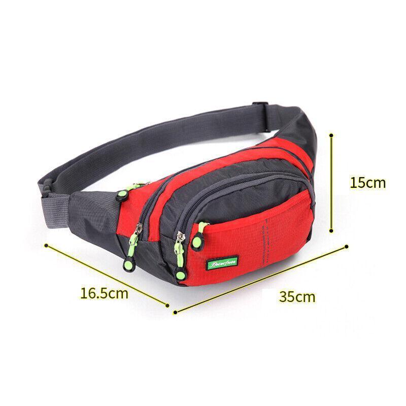 Fanny Pack Zip Pouch Hiking Climbing Sport Bum Waist Bag - Black V528-WAISTBAG-BLACK-447870
