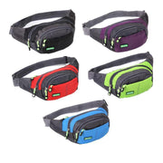 Fanny Pack Zip Pouch Hiking Climbing Sport Bum Waist Bag - Light Blue V528-WAISTBAG-BLUE-132573
