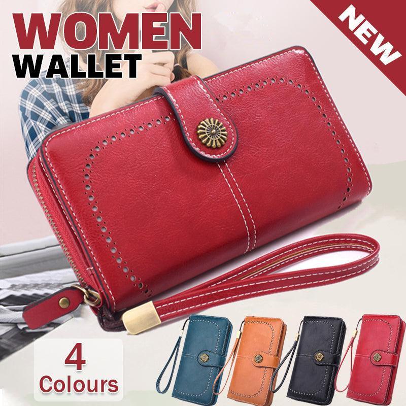 Women Wallets Purse Organizer Pouch Bag Credit Card Cash Holder Case Handbag Au - Blue V528-WALEATHERWALLET-BLUE-740600