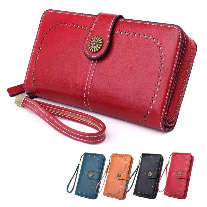 Women Wallets Purse Organizer Pouch Bag Credit Card Cash Holder Case Handbag Au - Blue V528-WALEATHERWALLET-BLUE-740600