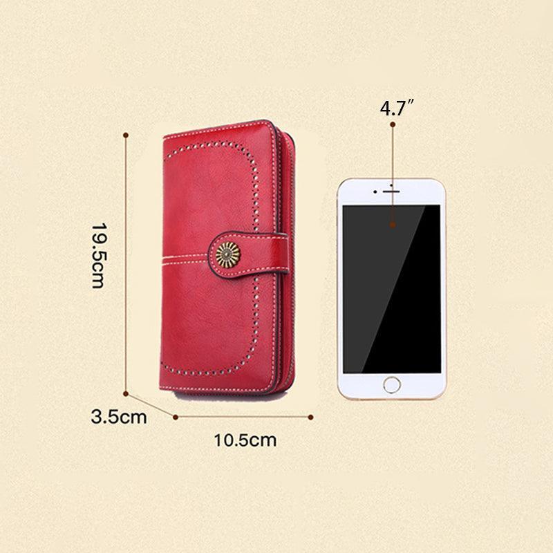 Women Wallets Purse Organizer Pouch Bag Credit Card Cash Holder Case Handbag Au - Blue V528-WALEATHERWALLET-BLUE-740600