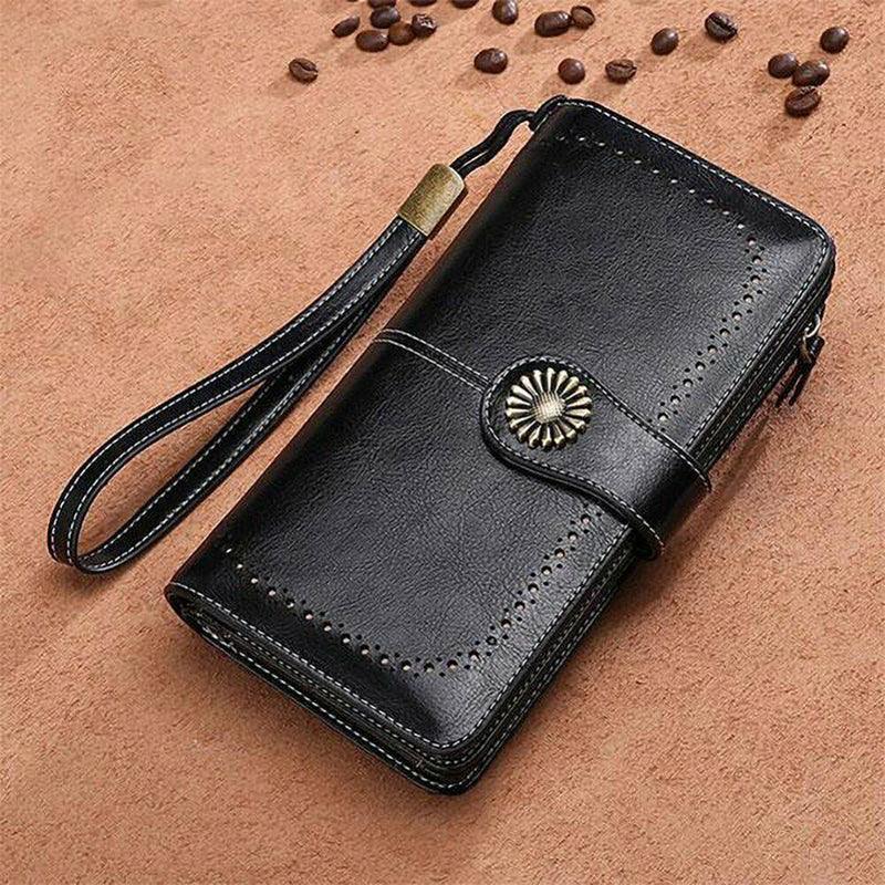 Women Wallets Purse Organizer Pouch Bag Credit Card Cash Holder Case Handbag Au - Blue V528-WALEATHERWALLET-BLUE-740600