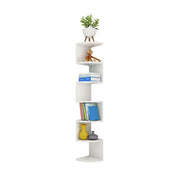 7 Tier Wall Mounted Corner Shelf Triangle Storage Rack Space Saving Organizer V528-WALL-HANGING-STORAGE-7-612354