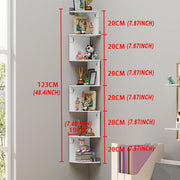 7 Tier Wall Mounted Corner Shelf Triangle Storage Rack Space Saving Organizer V528-WALL-HANGING-STORAGE-7-612354