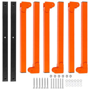 2PCS Wall Mounted Folding Storage Rack Carbon Steel Multi-Layer Organizer V528-WALL-HANGING-WOOD-RACK-866825