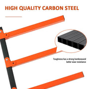 2PCS Wall Mounted Folding Storage Rack Carbon Steel Multi-Layer Organizer V528-WALL-HANGING-WOOD-RACK-866825
