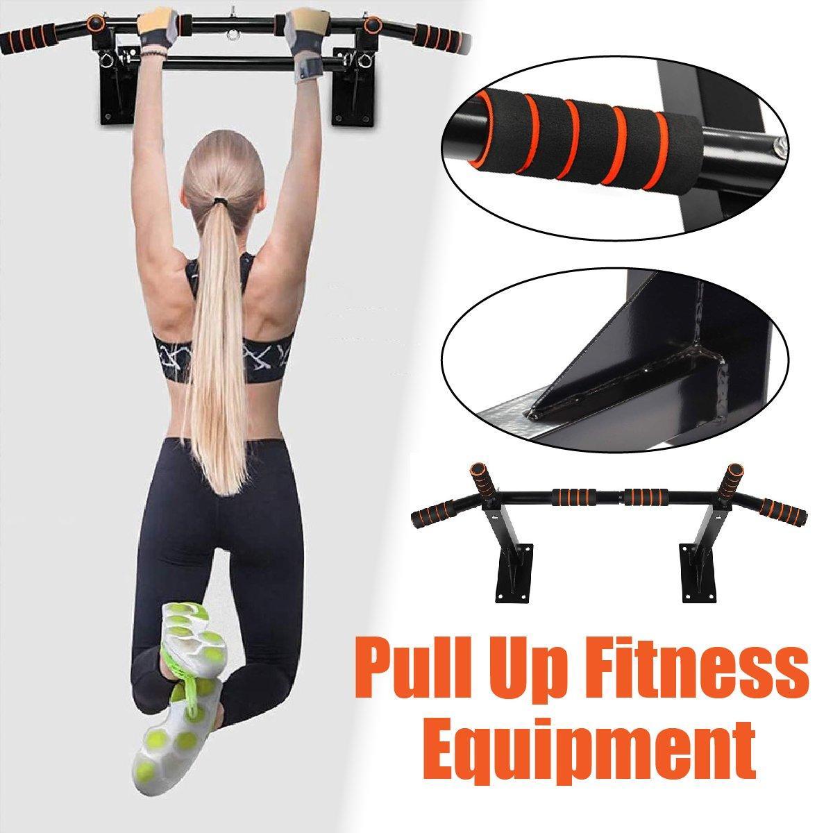 Wall Mounted Pull Chin Up Bar Home Gym Training Workout Dip Bar Exercise Fitness V528-WALL-PULL-UPS-655066