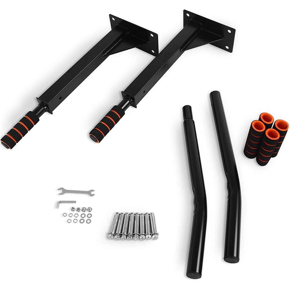 Wall Mounted Pull Chin Up Bar Home Gym Training Workout Dip Bar Exercise Fitness V528-WALL-PULL-UPS-655066