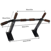 Wall Mounted Pull Chin Up Bar Home Gym Training Workout Dip Bar Exercise Fitness V528-WALL-PULL-UPS-655066