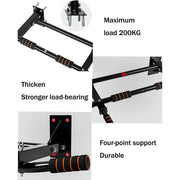 Wall Mounted Pull Chin Up Bar Home Gym Training Workout Dip Bar Exercise Fitness V528-WALL-PULL-UPS-655066