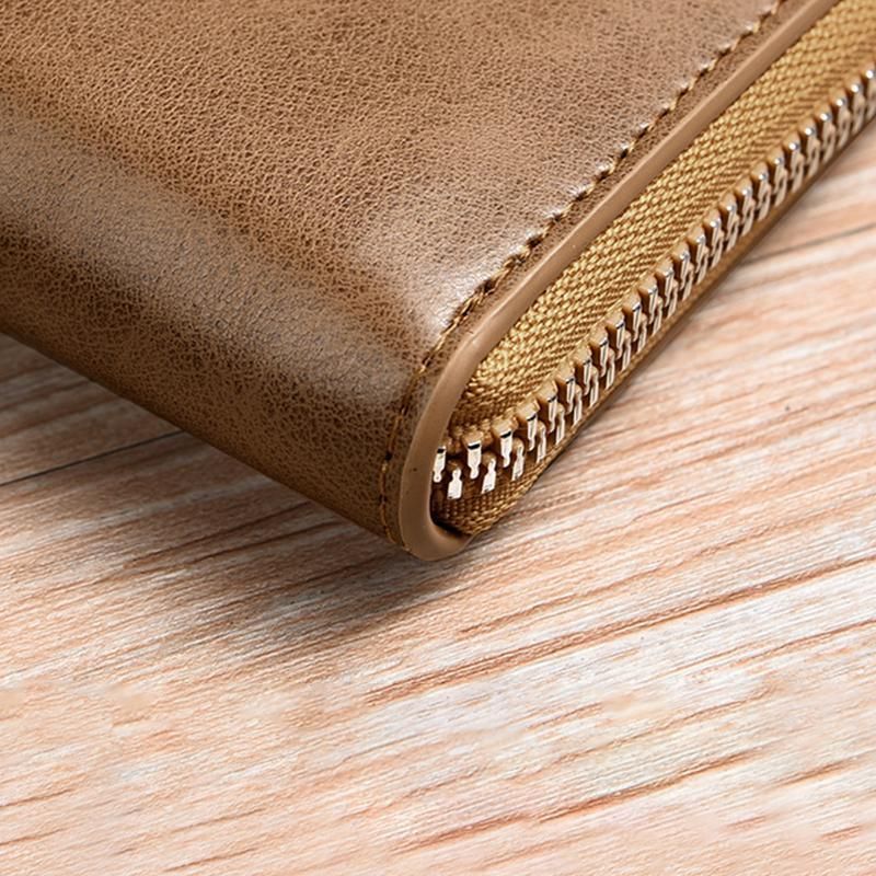 Men'S Rfid Blocking Leather Short Wallet Credit Id Card Cash Holder Purse V528-WALLET-KHAKI-853849
