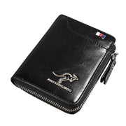 Men'S Rfid Blocking Leather Short Wallet Credit Id Card Cash Holder Purse V528-WALLET-KHAKI-853849