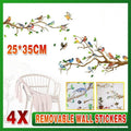 130x65cm Removable Wall Stickers Birds On Tree Branch Wall Decor Decal Home V528-WALLSTICKERS-542018
