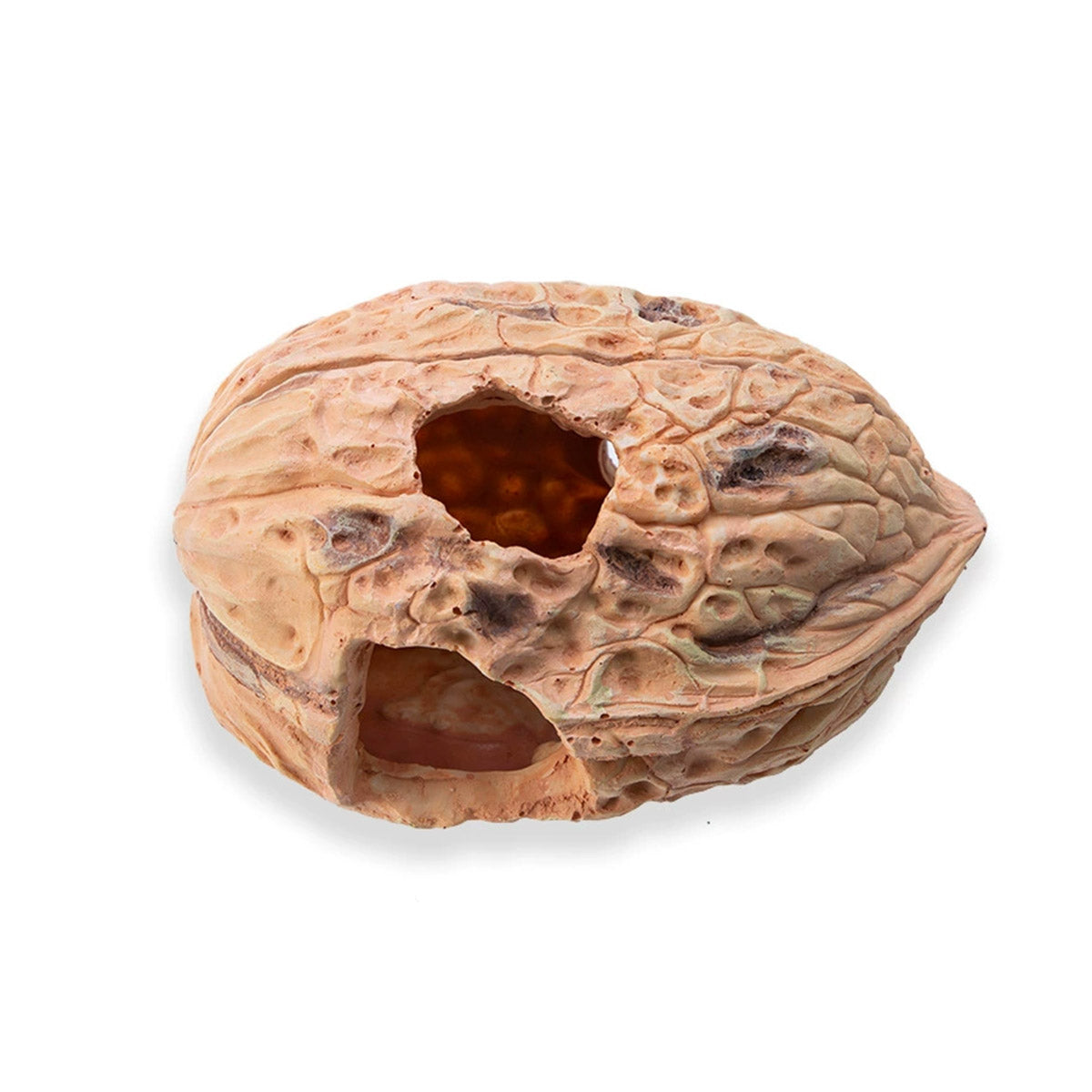 Pet Climbing Shelter Simulated Walnut Resting Box Small Animal Hideaway Decor V528-WALNUT-PIT-590807