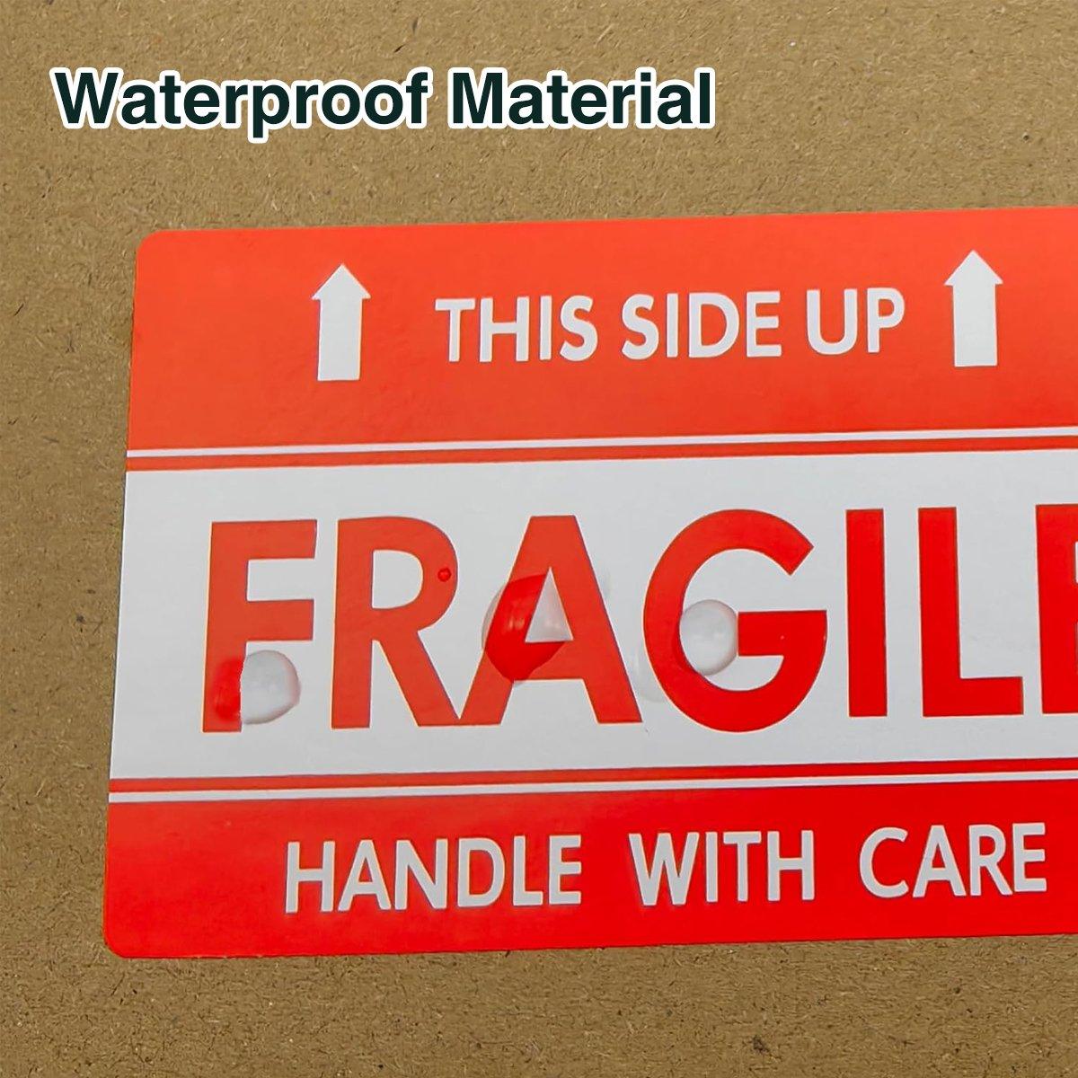 500pcs Fragile Stickers Careful Warning Labels for Packaging Protection V528-WARNING-STICKER-782779