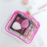 4pcs Durable PVC Cosmetic Bags Easy to Clean Multiple Sizes and Colours 9 Shades - 4pcs-White V528-WASH-BAG-4PCS-WHITE-464050