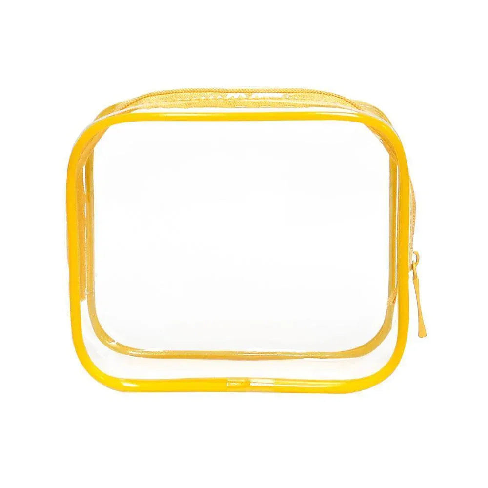 4pcs Durable PVC Cosmetic Bags Easy to Clean Multiple Sizes and Colours 9 Shades - 4pcs-White V528-WASH-BAG-4PCS-WHITE-464050